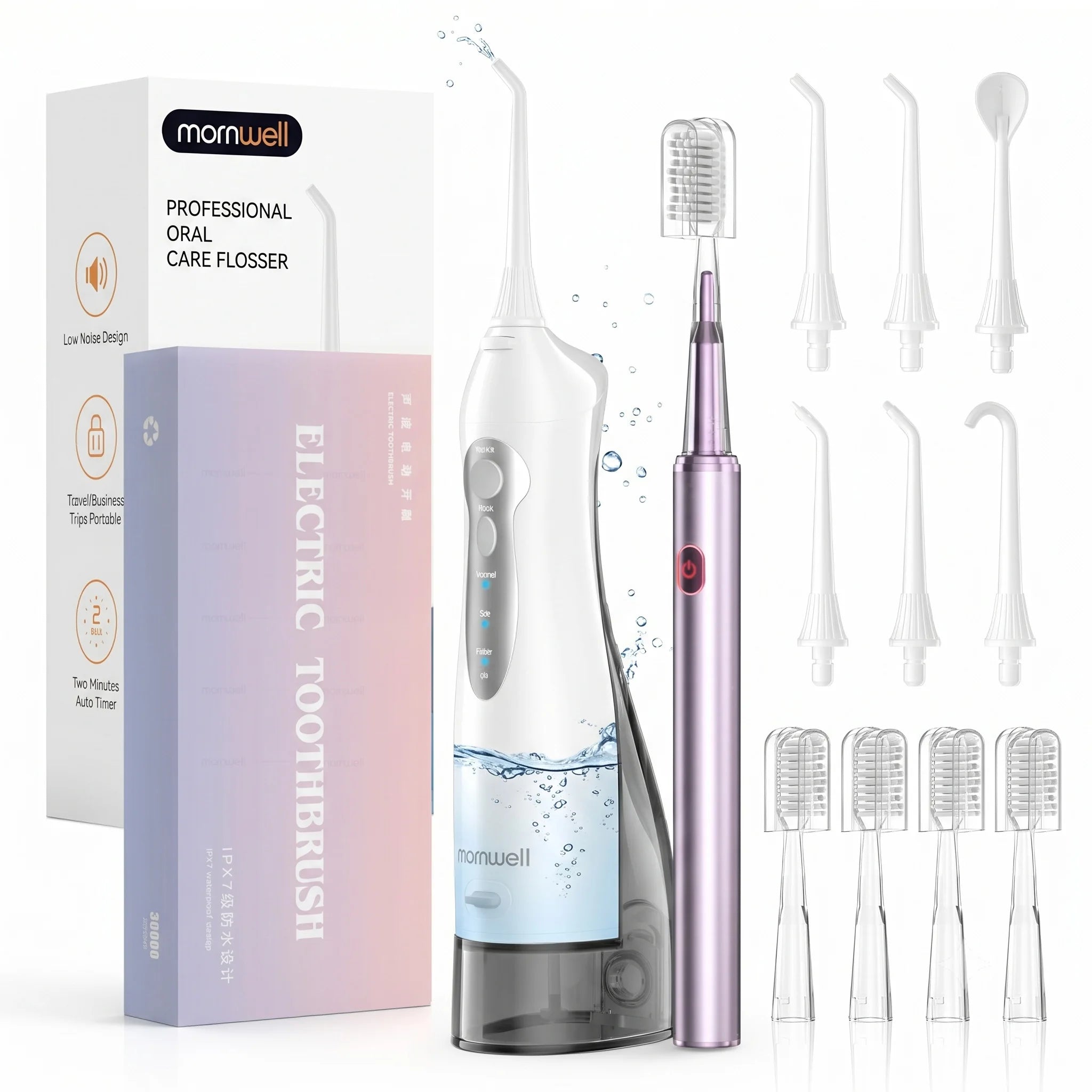 Professional Electric Water Flosser and Toothbrush Dental Care Set - 1