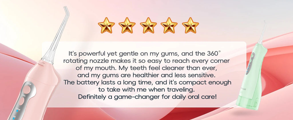 Portable Rechargeable Electric Water Flosser for Teeth