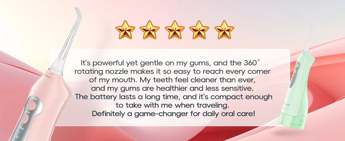Portable Rechargeable Electric Water Flosser for Teeth