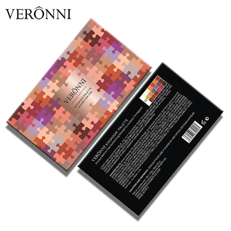 18-Color Waterproof Long-Lasting Eyeshadow Palette