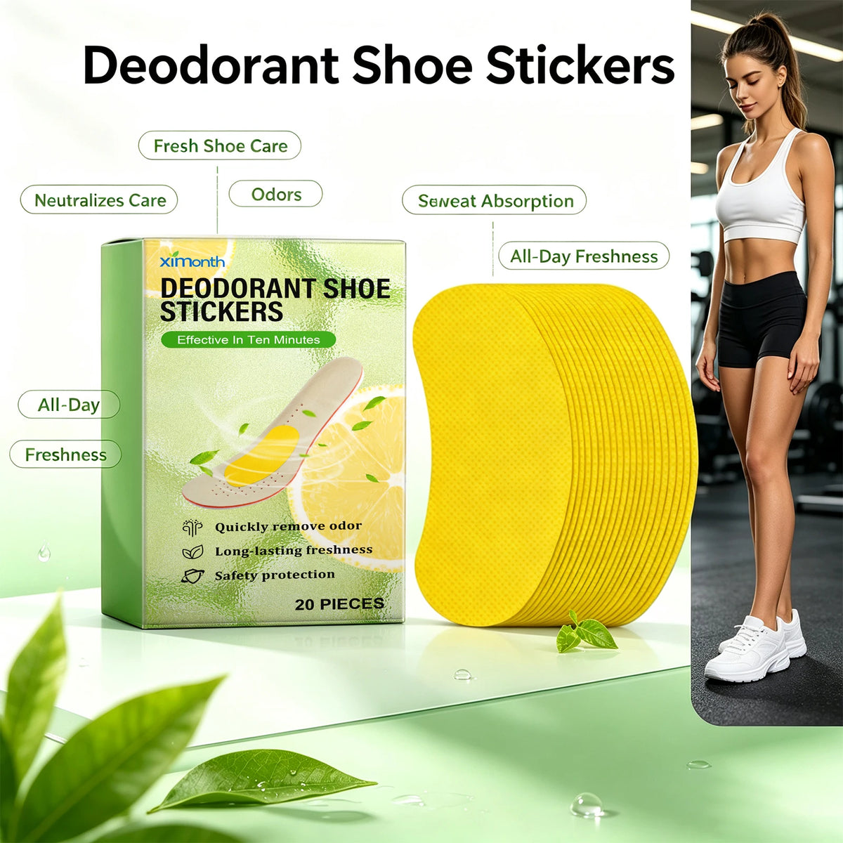 Refreshing Deodorant Shoe Patches for Odor Control