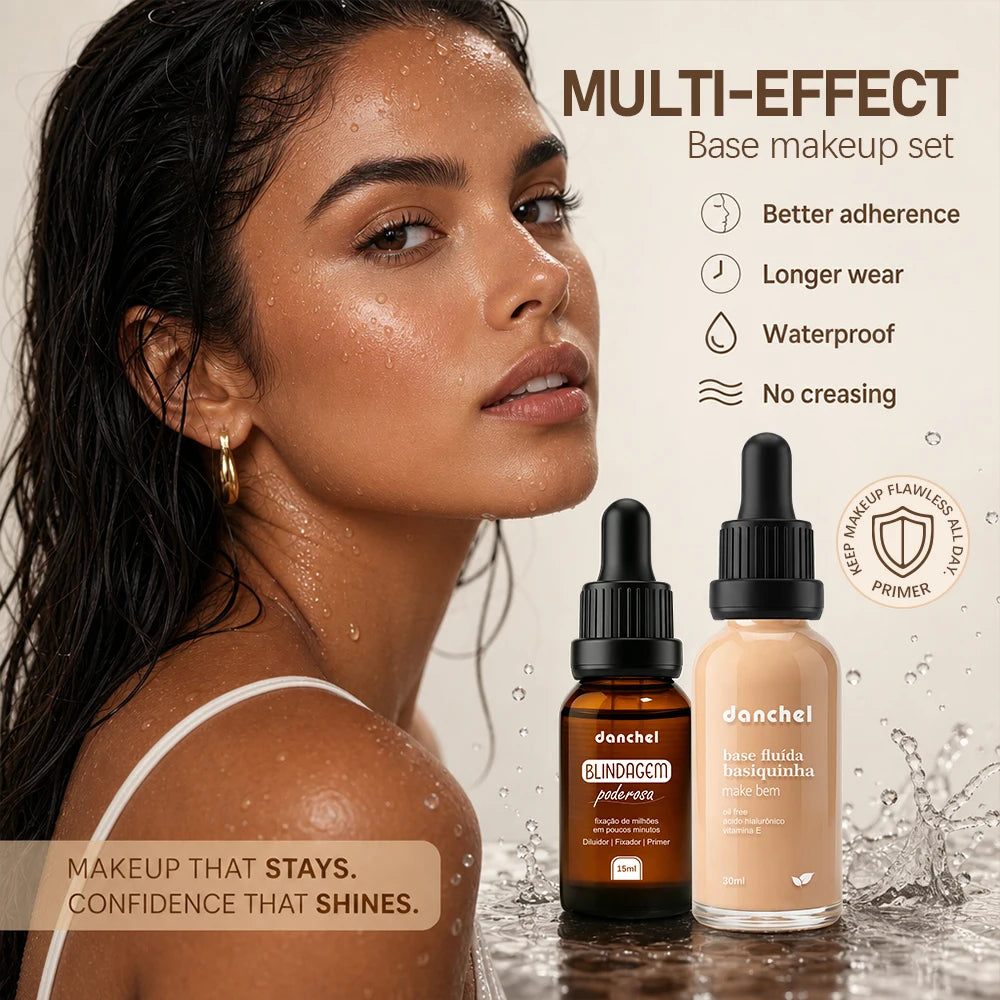 Waterproof Foundation and Primer Makeup Set