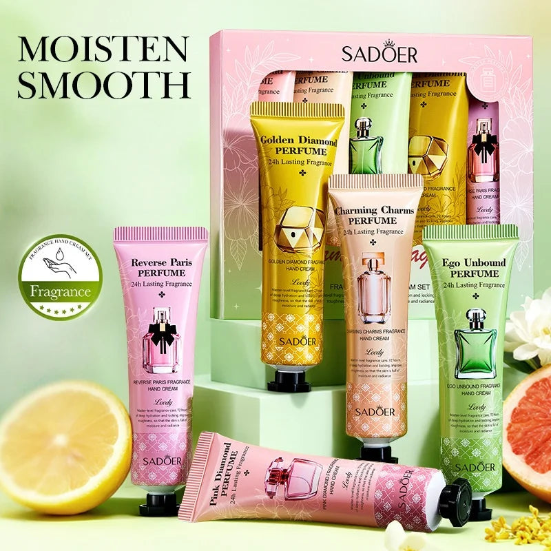 Hydrating Fragrant Hand Cream Set for Soft Smooth Skin