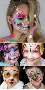 20-Color Professional Face and Body Painting Palette
