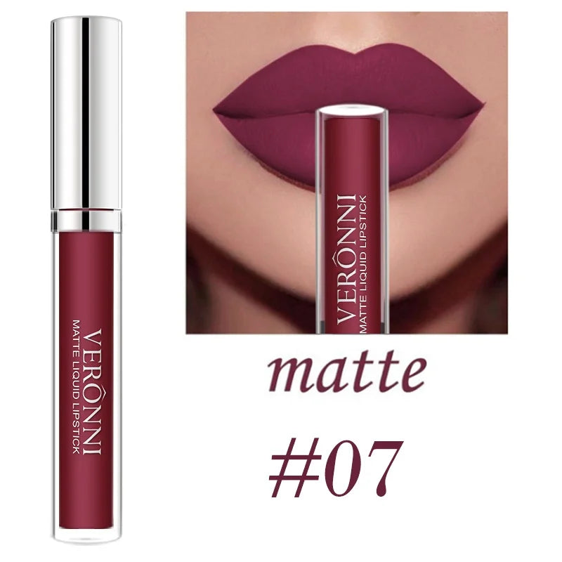 Long-Lasting Waterproof Matte Liquid Lipstick