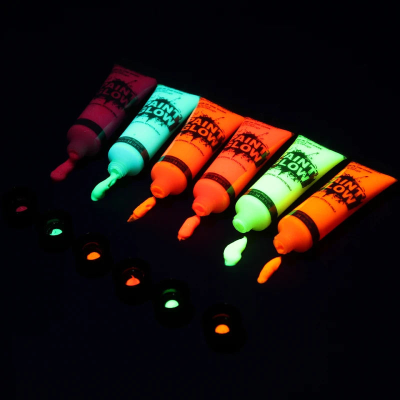 Neon UV Glow Face and Body Paint for Parties and Festivals