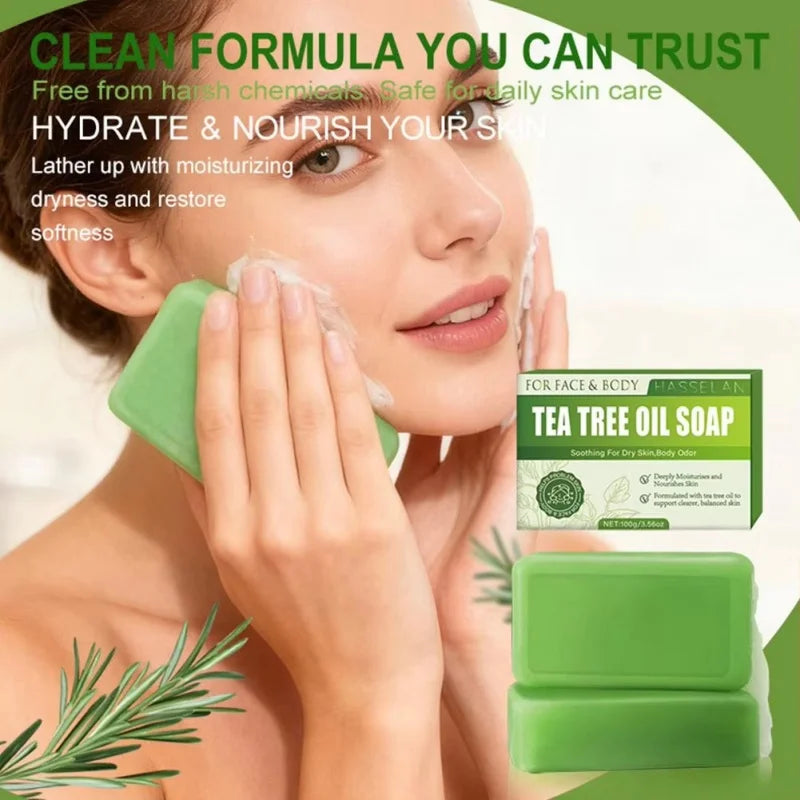 Tea Tree Oil Cleansing Soap for Face and Body