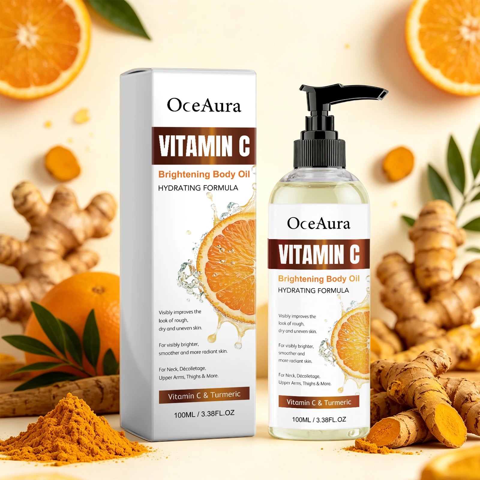 Turmeric Vitamin C Brightening and Hydrating Body Oil - 3