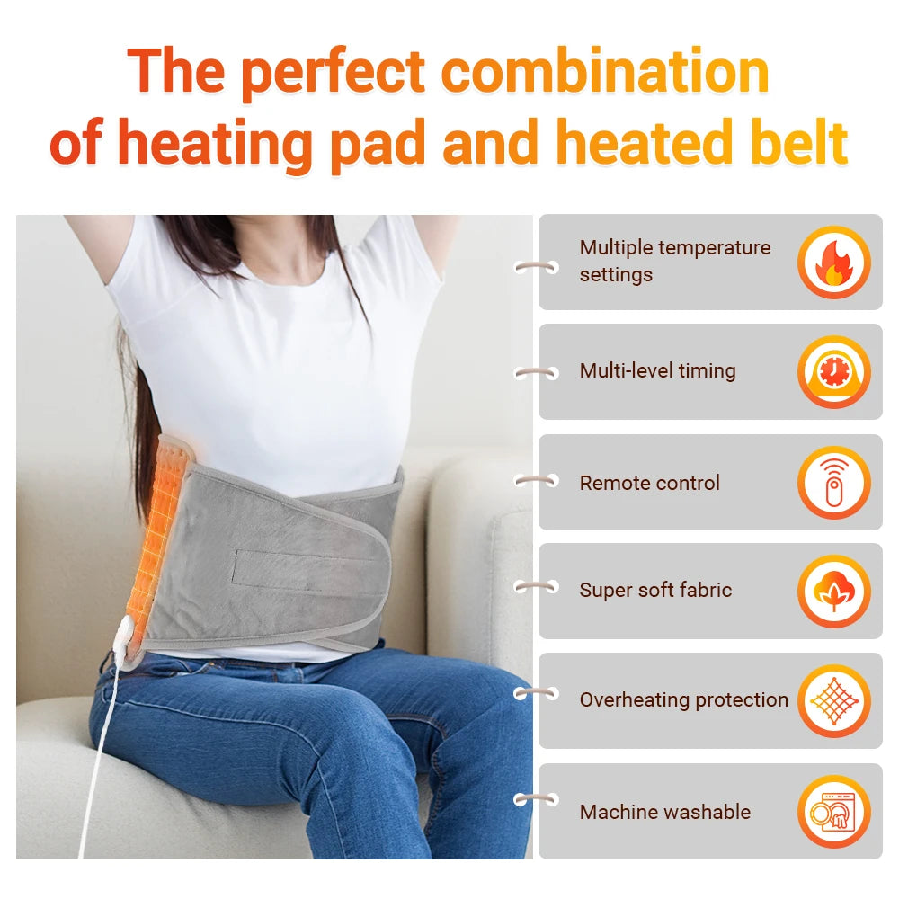 Electric Heated Pain Relief Waist and Body Wrap