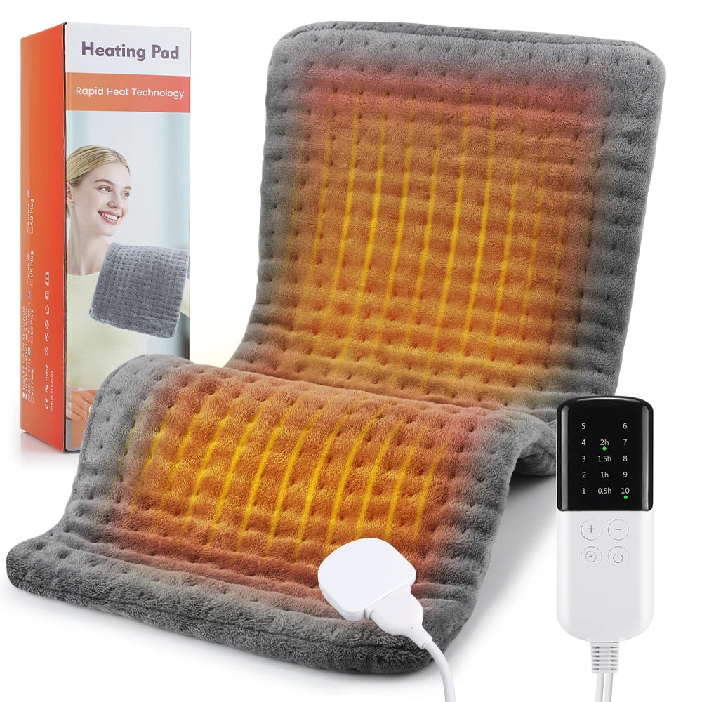 Electric Flannel Heating Pad for Pain Relief and Muscle Relaxation