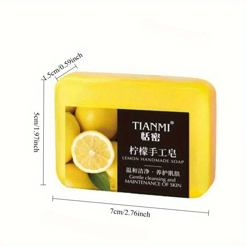 Natural Lemon Handmade Soap for Deep Cleansing and Hydration - 4
