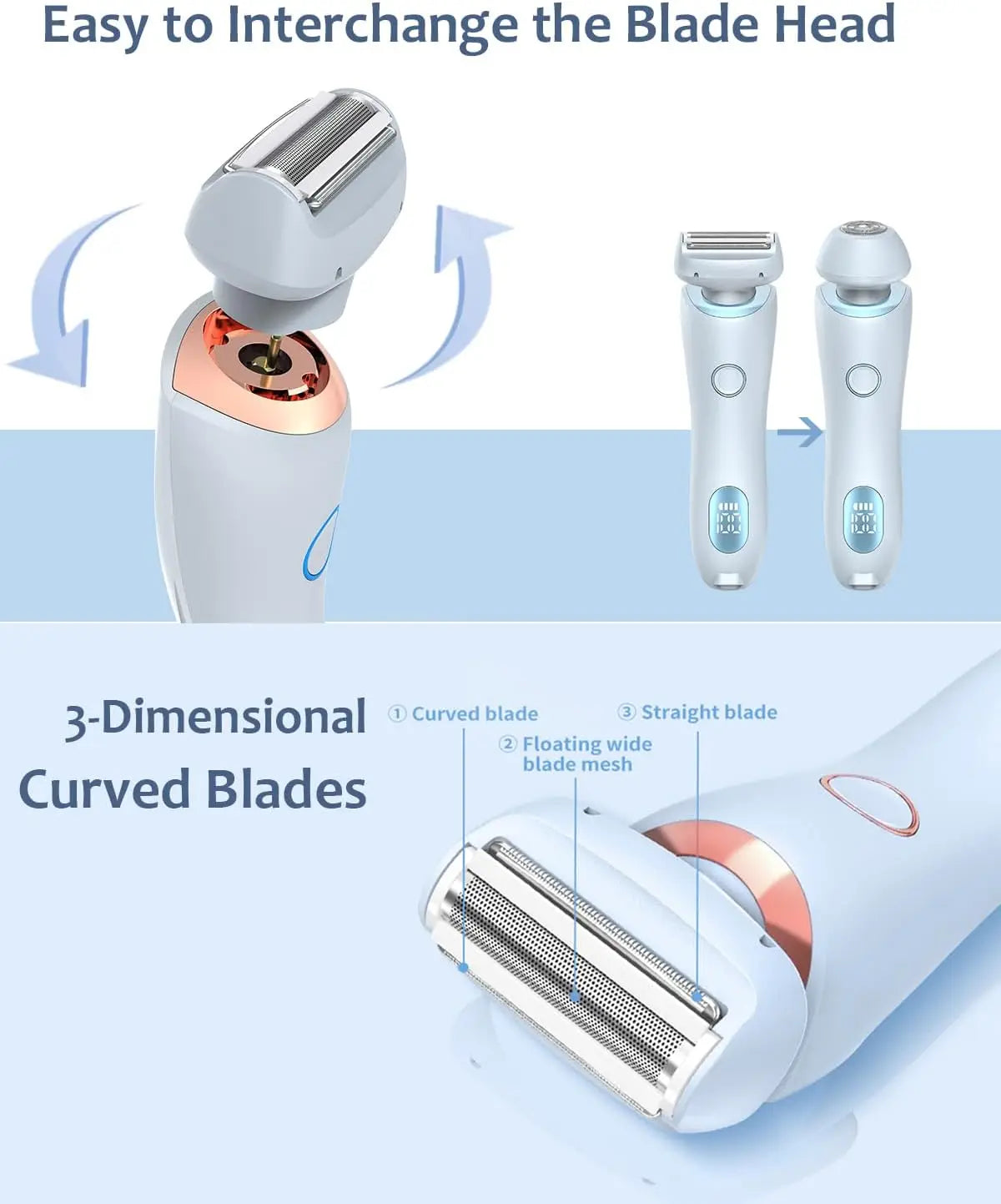 Painless Electric Hair Removal Shaver for Women - 6