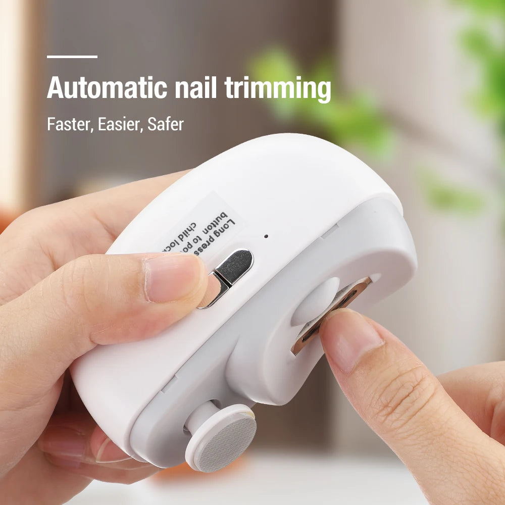 Electric Automatic Nail Clipper with LED Light - 3