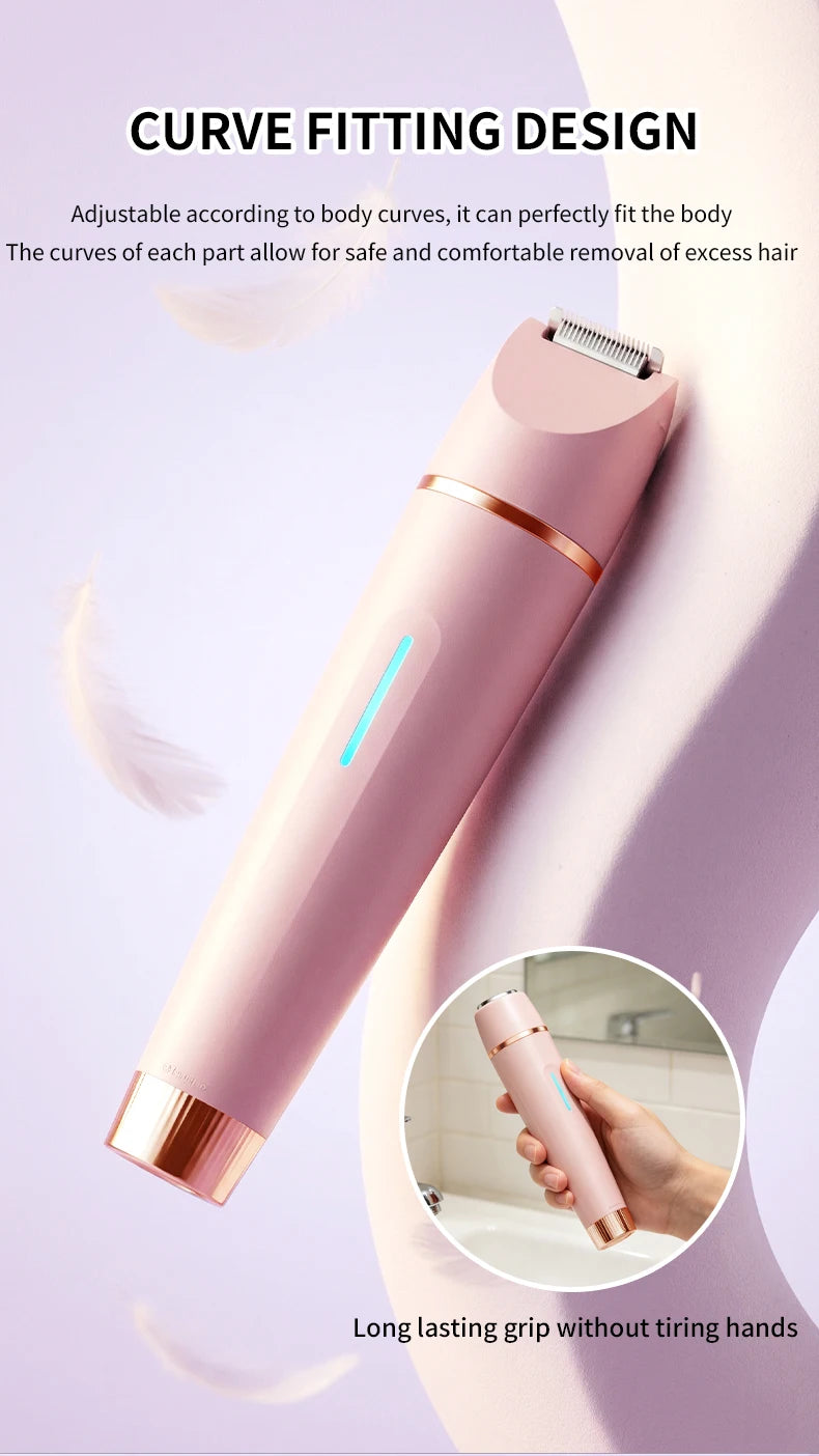 3-in-1 Waterproof Electric Shaver and Trimmer for Women