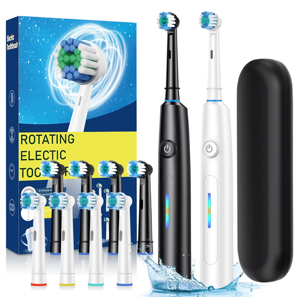 3D Rotating Electric Toothbrush for Deep Cleaning