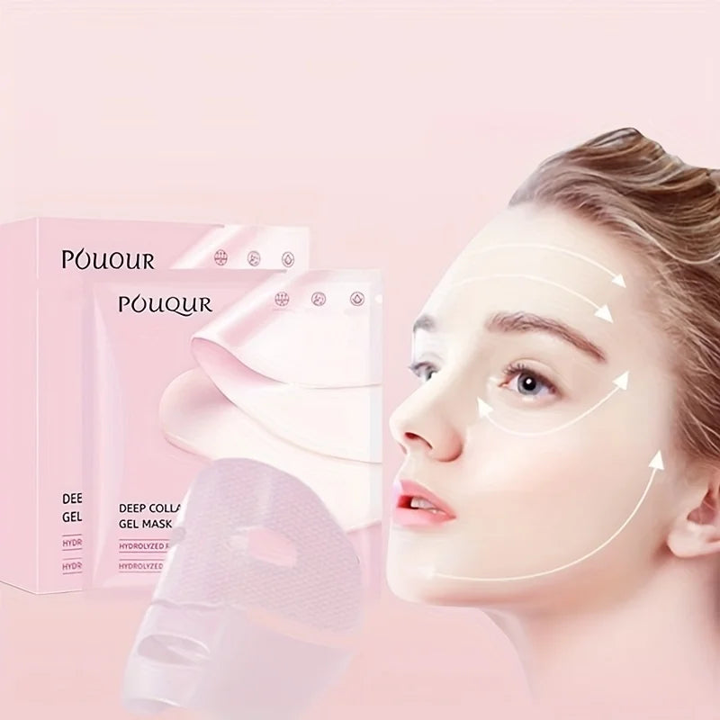 Firming Pink Collagen Gel Face Mask for Radiant Skin