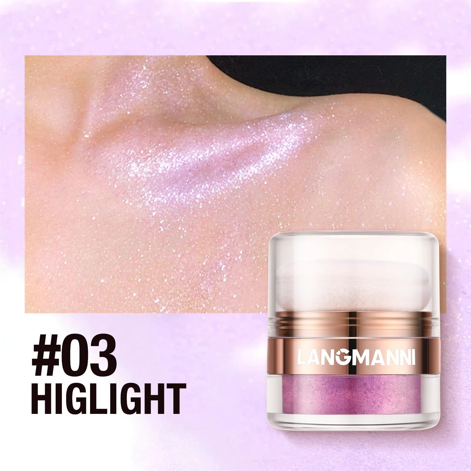 Shimmering Diamond Body Highlighter Powder - 19