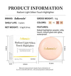 Silken Touch Shimmer Highlighter Powder for Radiant Glass Skin