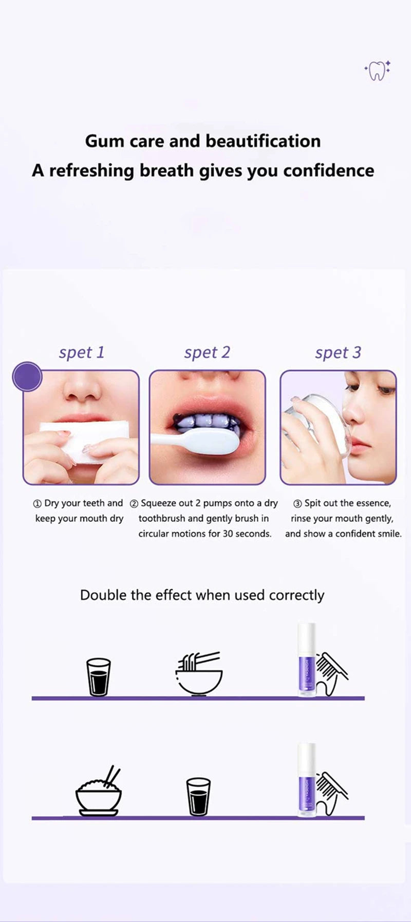 Deep Cleaning Teeth Whitening Foam Toothpaste