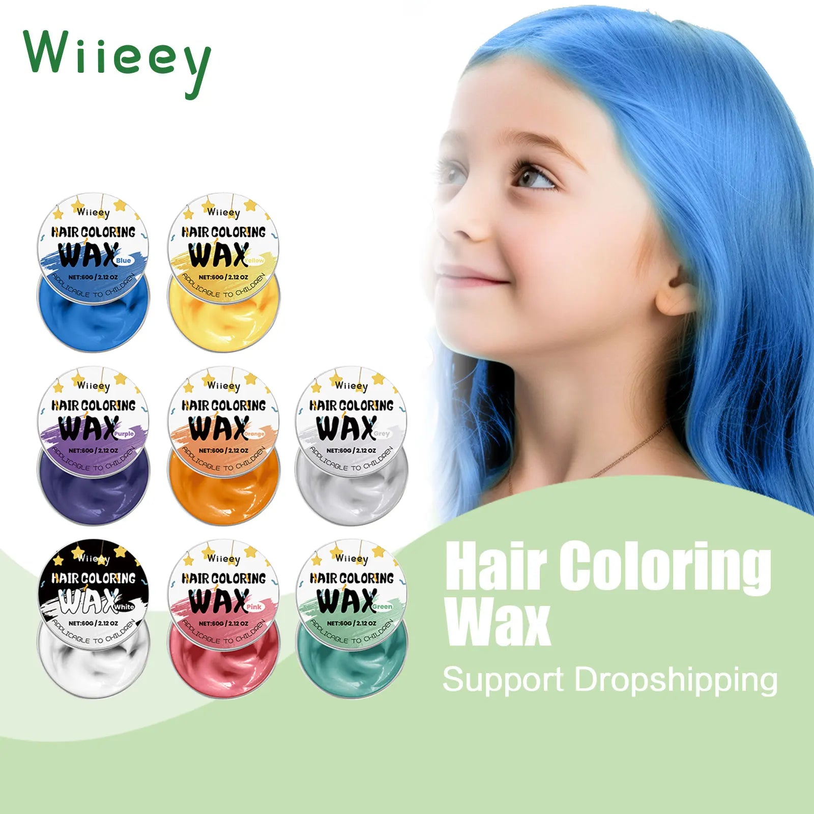 Temporary Hair Color Wax for Kids Parties - 1