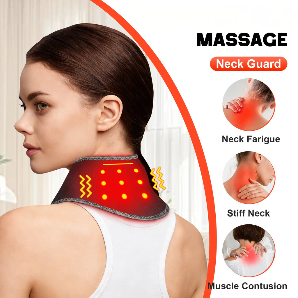 Portable Cordless Vibration Neck Massager Wrap
