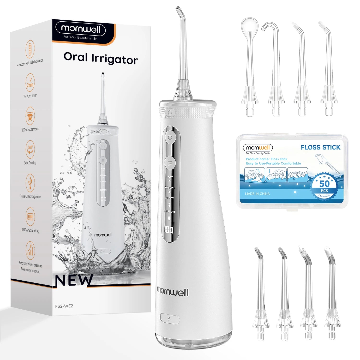 Portable Cordless Water Flosser for Deep Teeth Cleaning - 15