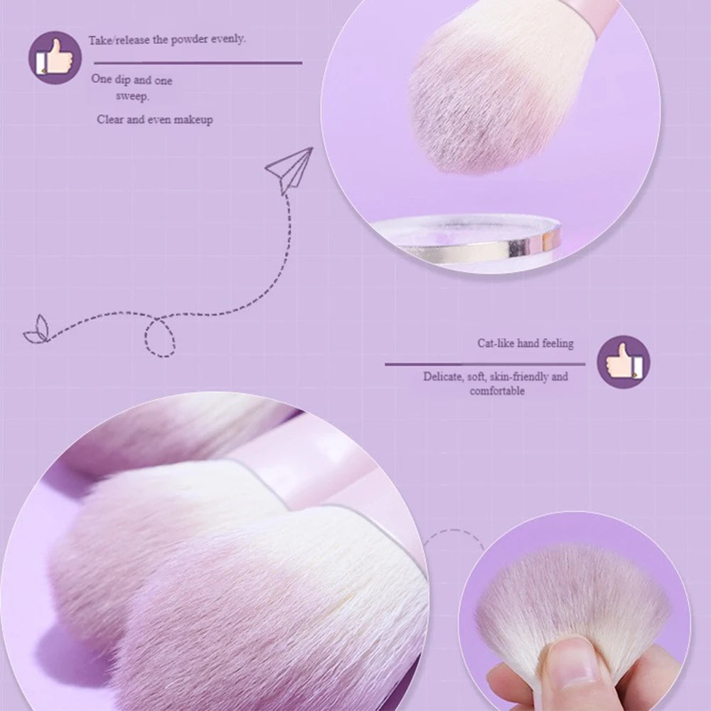 10-Piece Professional Soft Makeup Brush Set