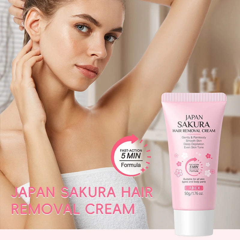 Painless Gentle Hair Removal Cream for Sensitive Skin - 2