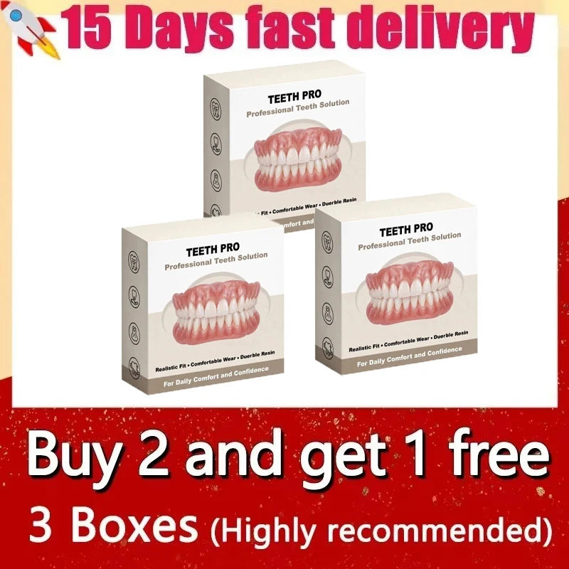 Comfortable Realistic Denture Set for a Natural Smile