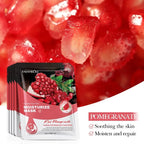 10-Piece Fruit Essence Hydrating and Brightening Facial Mask Set