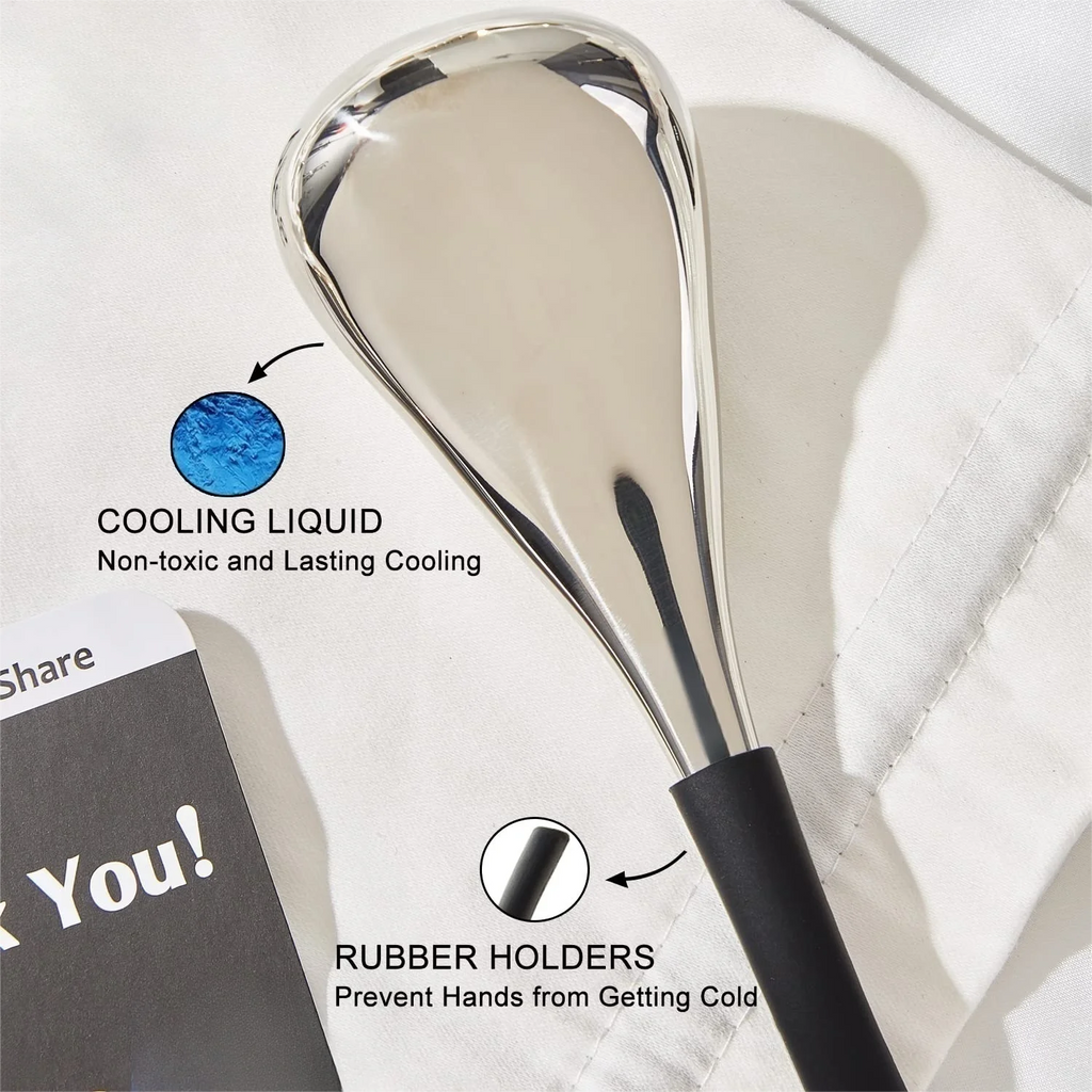 Stainless Steel Facial Cooling Globes for Puffiness and Pores