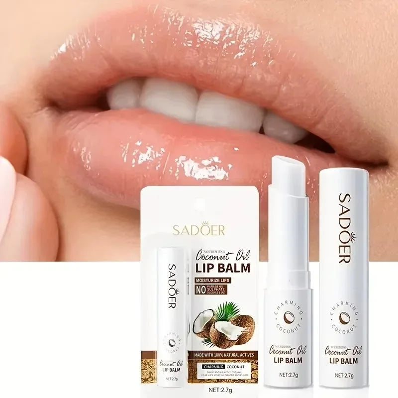 Hydrating Coconut Oil Lip Balm for Daily Moisturizing Care