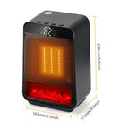 Portable Electric Space Heater with Rapid Ceramic Heating
