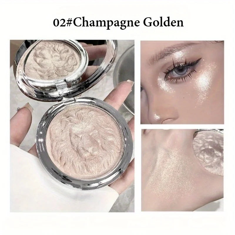 Lion Embossed Shimmer Highlighter Powder - 9