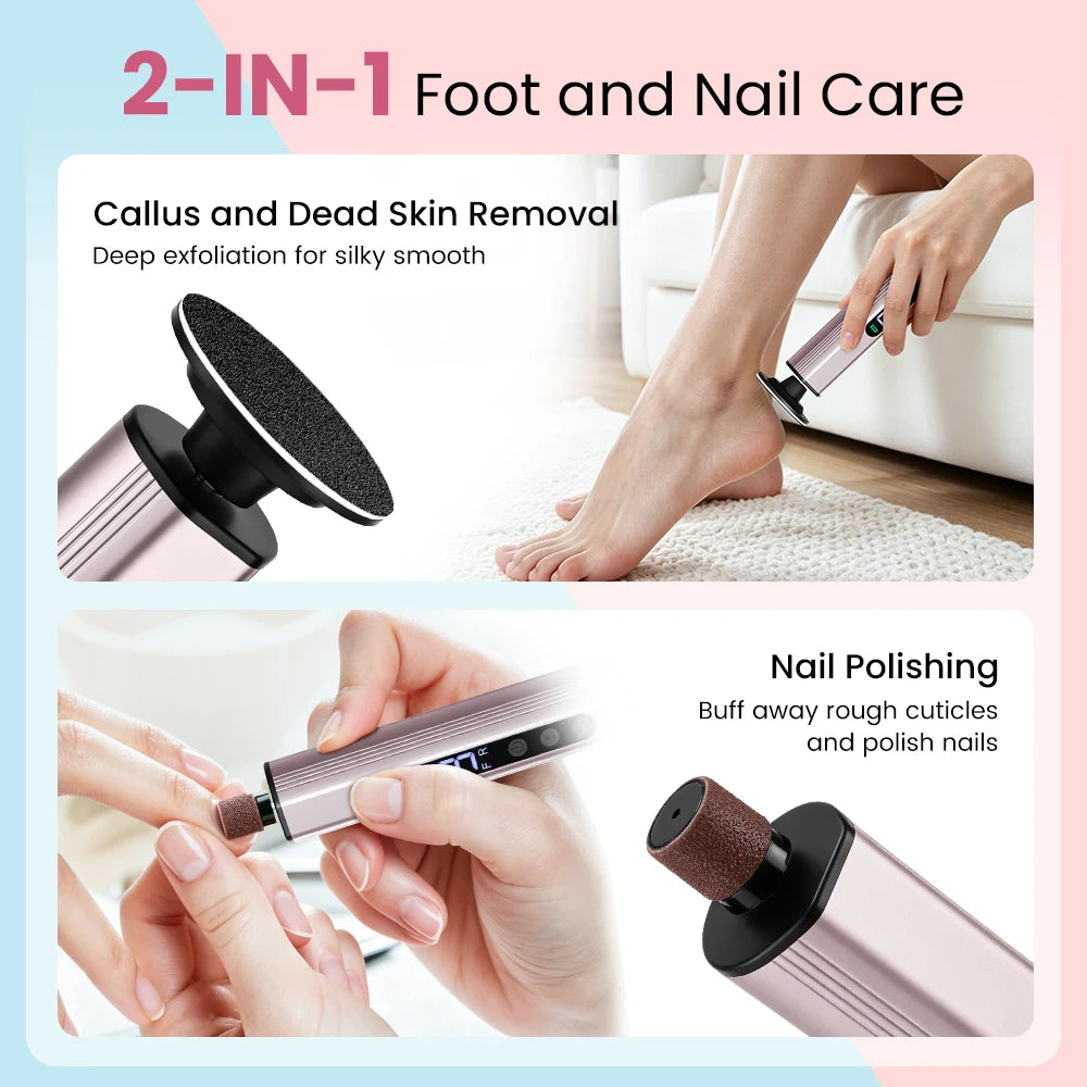 Electric Foot Callus Remover with 9 Speed Settings