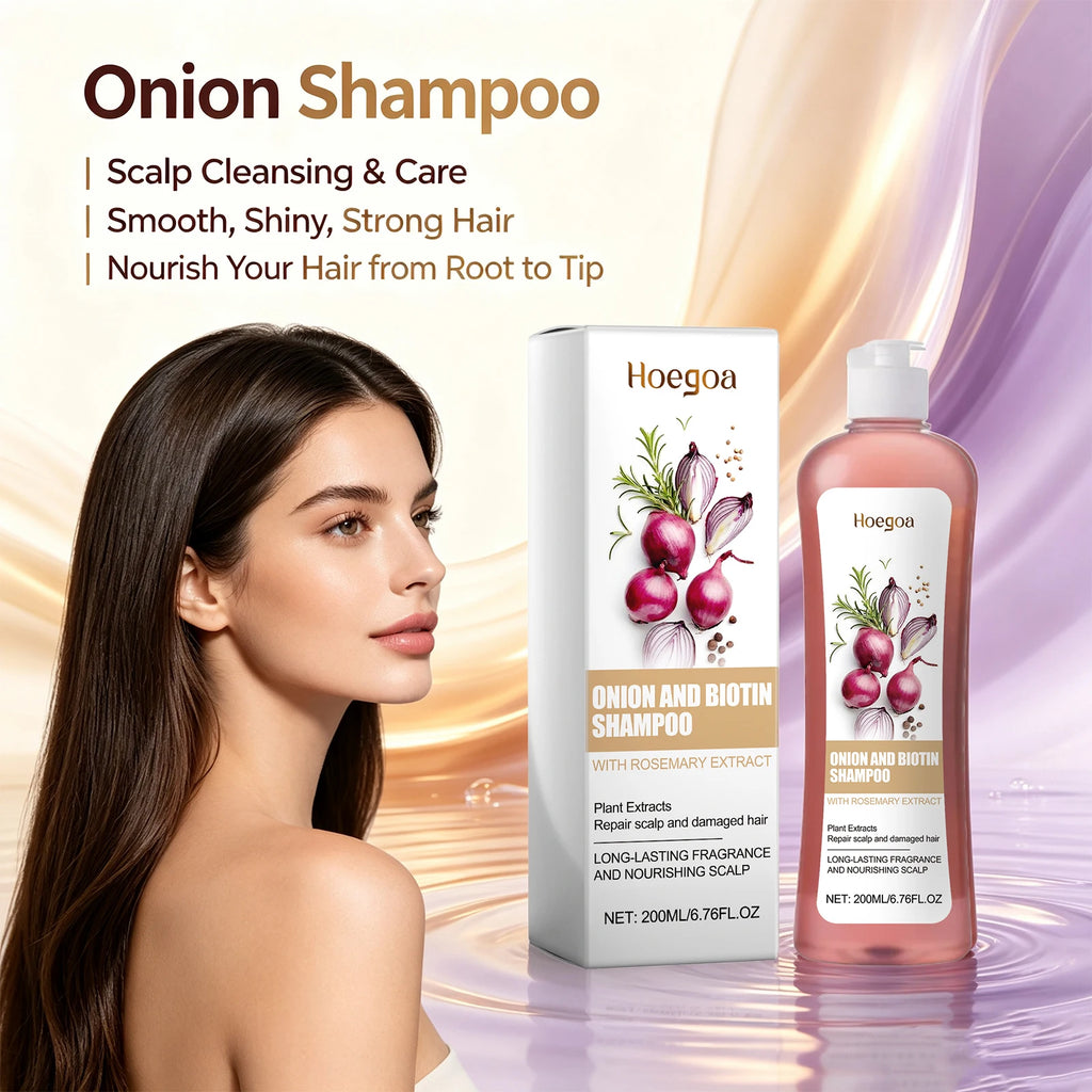 Onion and Biotin Hair Repair Shampoo for Thinning and Damaged Hair