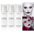 Pure White Liquid Foundation for Cosplay and Stage Makeup