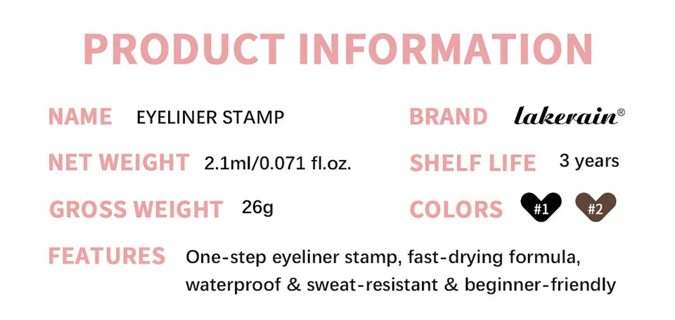Waterproof Winged Eyeliner Stamp for Beginners