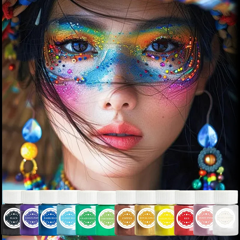 Pearl Mica Powder Pigment Set for Crafts and Resin Art - 7