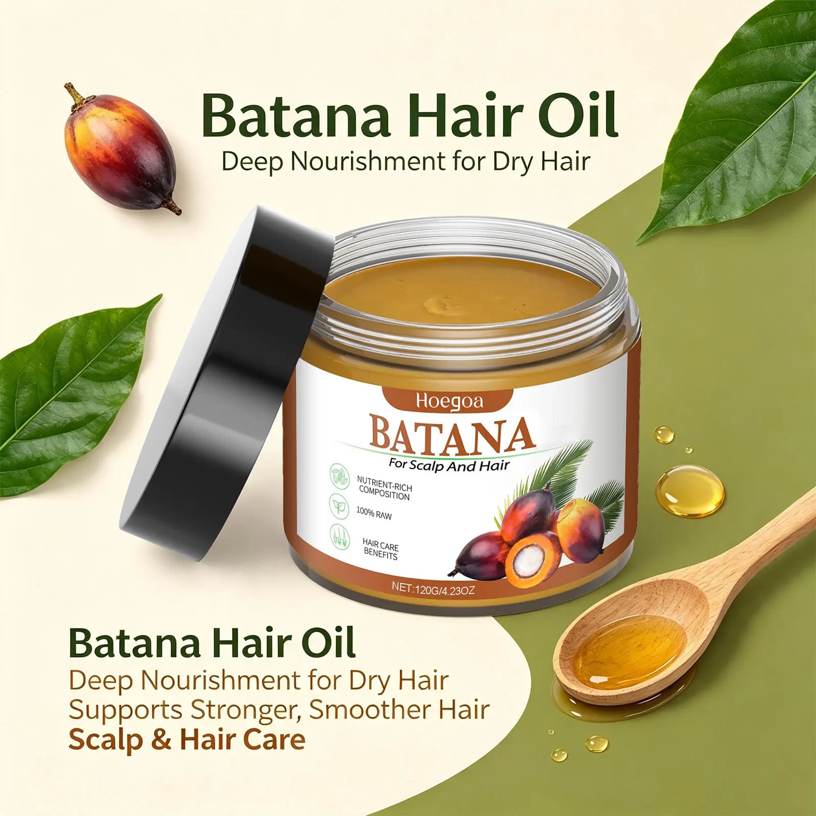 Batana Oil Hair Repair Mask for Damaged Hair - 1