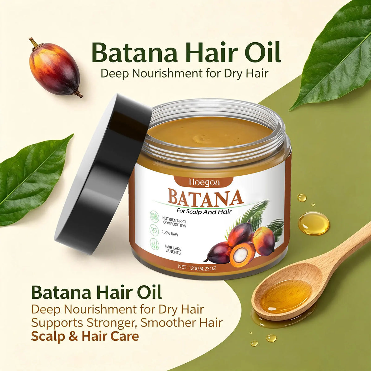 Batana Oil Hair Repair Mask for Damaged Hair