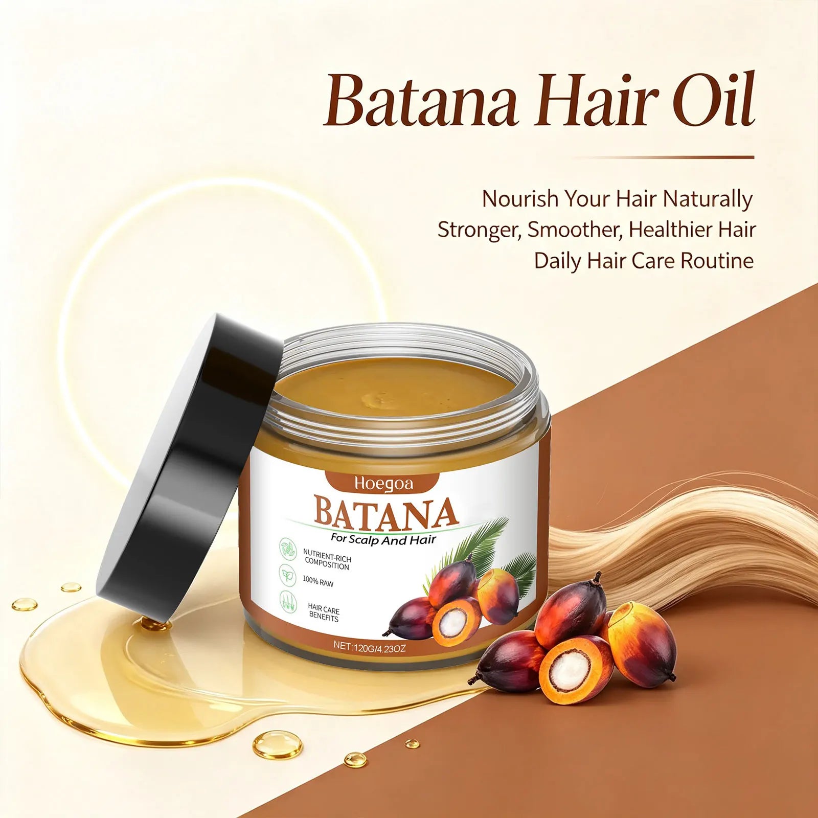 Batana Oil Hair Repair Mask for Damaged Hair - 2