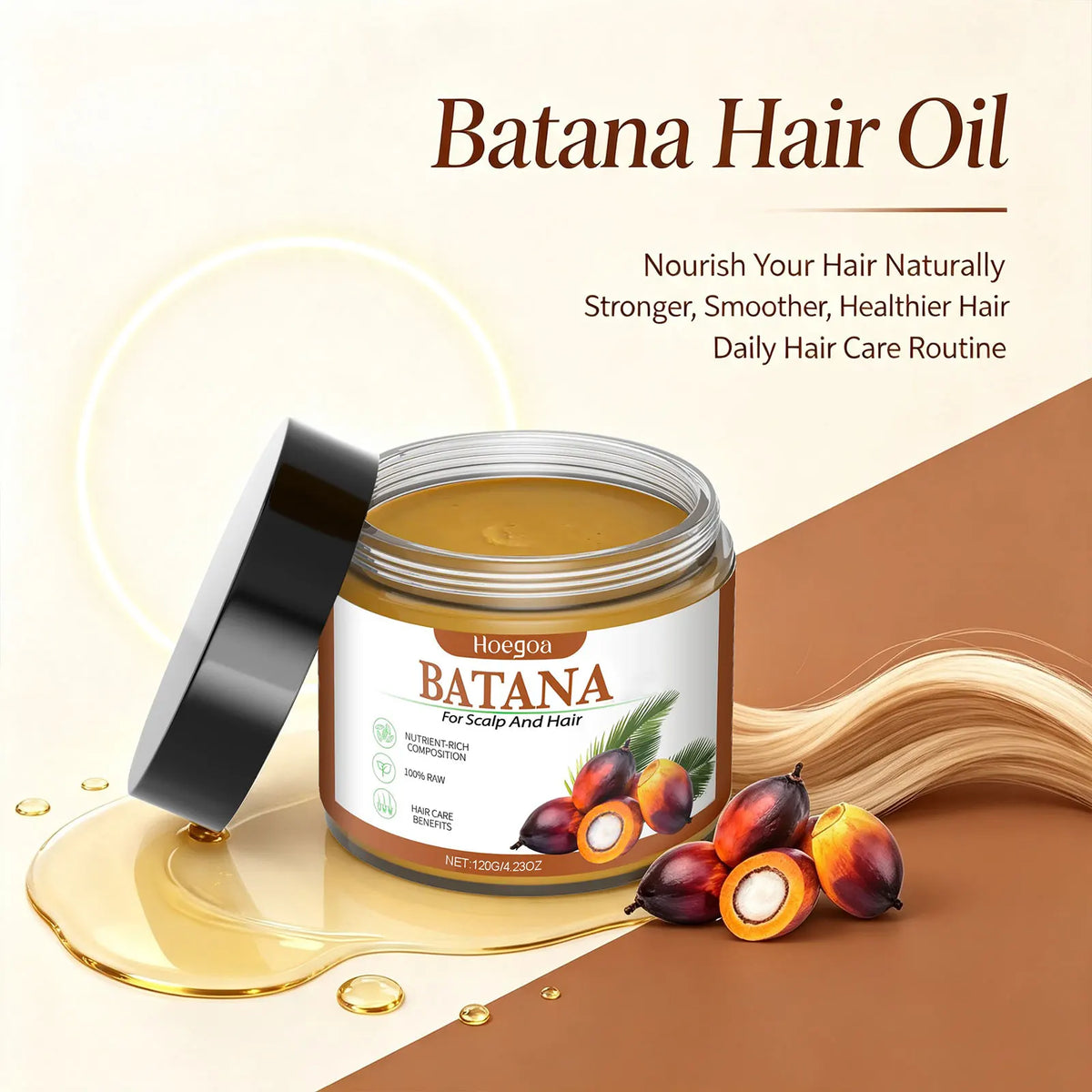 Batana Oil Hair Repair Mask for Damaged Hair