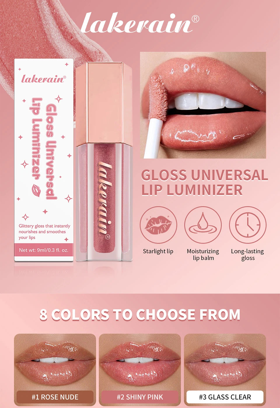 Hydrating Shimmer Lip Gloss for Plump and Moisturized Lips