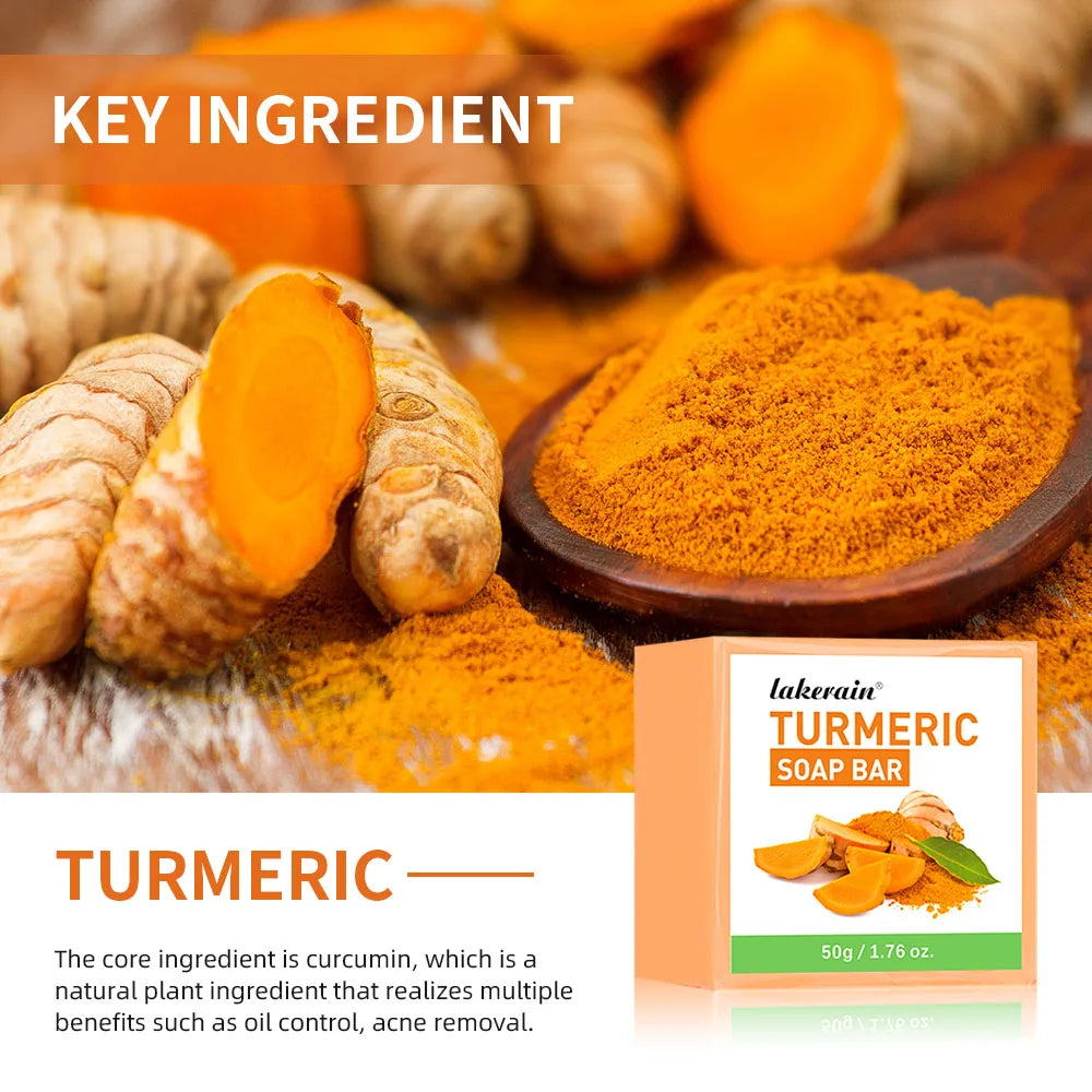 Turmeric Brightening Soap Bar for Face and Body