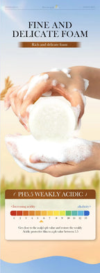 Rice Water Nourishing Solid Shampoo Bar for Deep Hair Cleansing