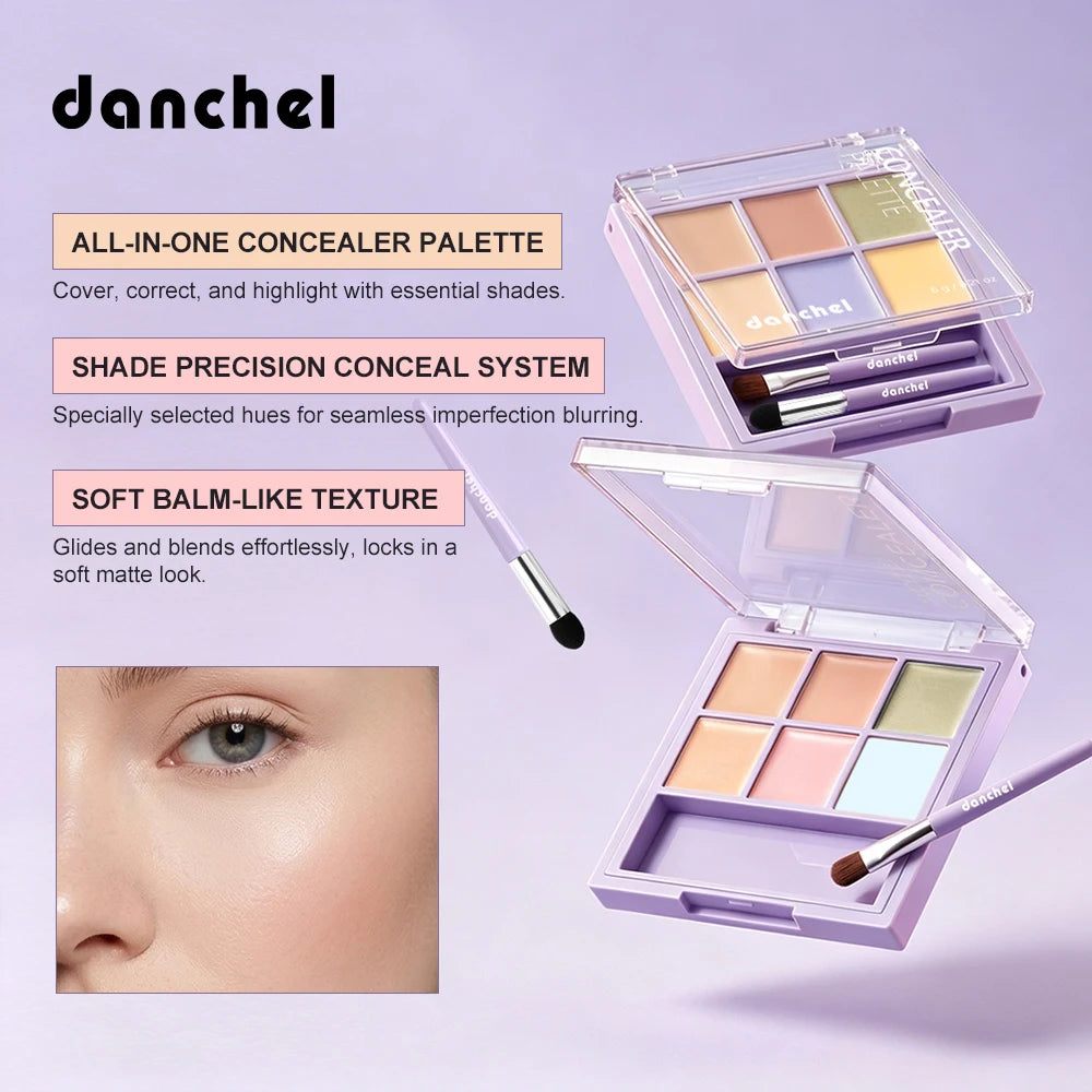 6-Color Face Concealer and Color Correcting Palette