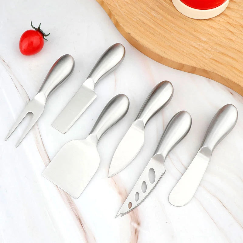 Professional Stainless Steel Cheese Serving and Cutting Knife Set