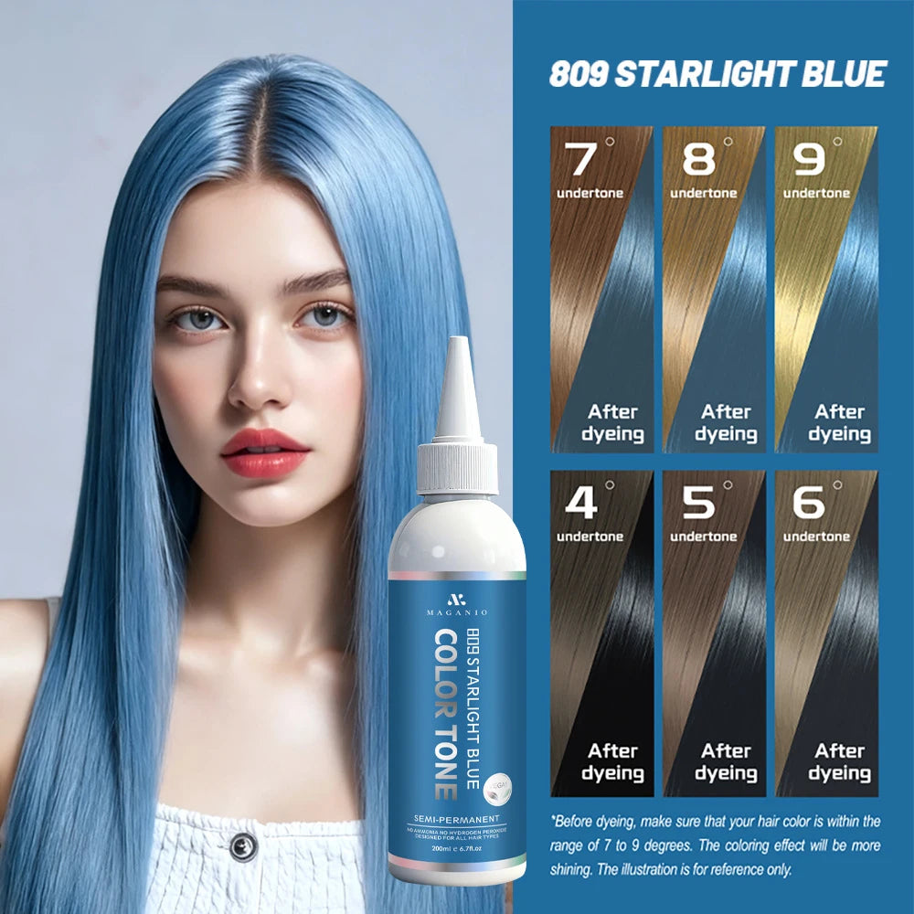 Semi-Permanent Plant-Based Hair Color Dye 200ml