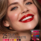 25-Shade Professional Moisturizing Lipstick and Lip Gloss Palette